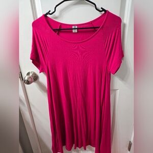 Pink Magenta T-shirt Dress